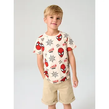 Chlapecké oblečení Sinsay - Tričko Spider-Man - béžová - 694FV-08X - 694FV-08X-98
