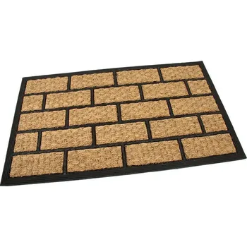 Rohožka Kokosová čisticí venkovní vstupní rohož FLOMA Rectangle - Bricks - délka 45 cm, šířka 75 c, 89897014