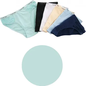 Dámské spodní prádlo Moraj Dámské klasické kalhotky s krajkou a nápisem I Love You Barva: tyrkysová, Velikost: XS/S