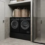 Skříňka Rosa – chytré řešení pro pračku a sušičku v elegantní černé