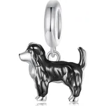 Elenys Border kolie – stříbrný přívěsek pozlacený 18K bílým a černým zlatem