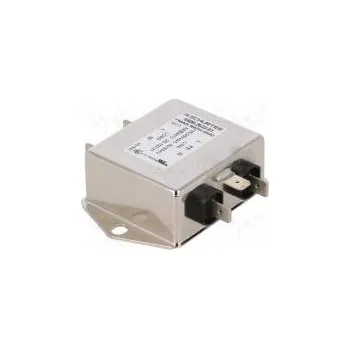 Filtr odrušovací 250VAC Iprac.max 6A Výv konektory 6,3x0,8mm