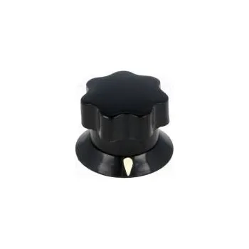 Knoflík Knoflík s ukazatelem ABS Pr.hříd 6mm Ø19x16mm černá