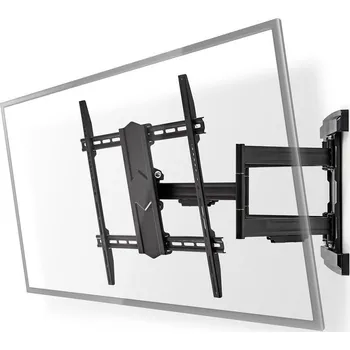 Televizní držák NEDIS nástěnný TV držák/ 43 - 100"/ nosnost 70 kg/ polohovatelný/ ocel/ černý TVWM6570BK