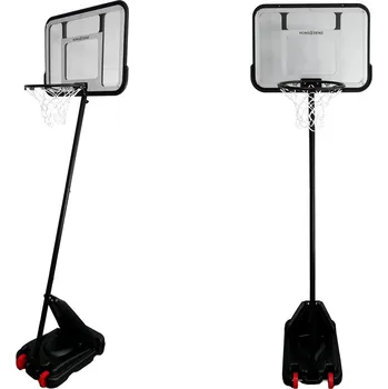 LEAN Toys Basketbalový koš na kolečkách černý 3m