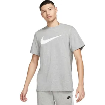 Pánská móda Pánské tričko Nike ICON SWOOSH L Šedá, Bílá