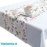 Ubrusový set Růžová zahrada Varianta A 140x180 + šála 38x180