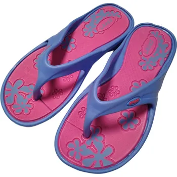 Dámské pantofle Gumové žabky dámské růžová/modrá Listar LT1606