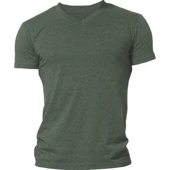 Pánské tričko ALEX FOX Pánské tričko Dakota Barva: Zelený melír tmavý, Velikost: M