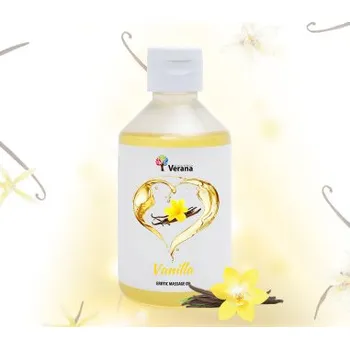 Erotický masážní přípravek VERANA Erotický masážní olej Vanilka 250 ml