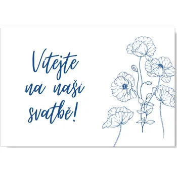 Svatební dekorace Personal Uvítací tabule - Modrotisk