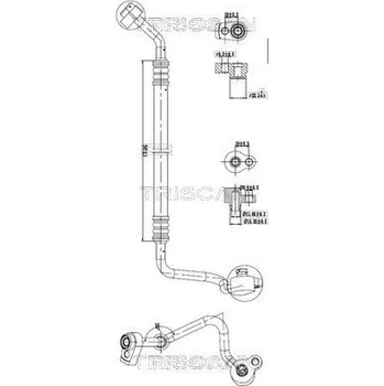Vedení klimatizace Vysokotlaké / nízkotlaké vedení, klimatizace TRISCAN 9010 16012