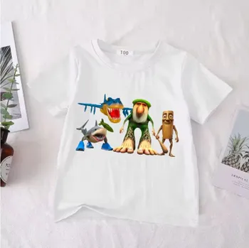 Dívčí tričko Italian Brainrot Dětské tričko s motivem „Italian Brainrot“ - bílé Motiv: SHJ66, Velikost: 120