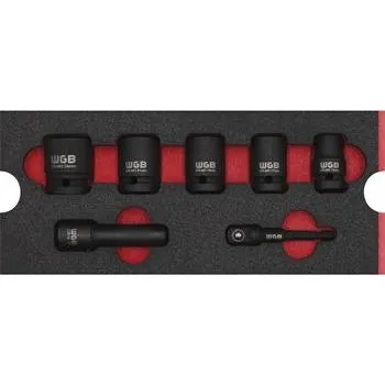 Násada WGB Moflex Modul S sada nástrčnách hlavic 6350 7 dílná.