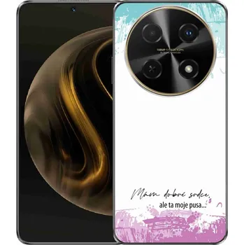 Pouzdro na mobilní telefon Gelový kryt mmCase na Huawei Nova 12i - vtipný text 3 bílé pozadí