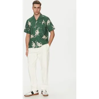 Pánská košile Lacoste Košile CH0113 Zelená Relaxed Fit 43