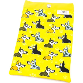 Obal na doklad Pamlskový Ráj Obal na očkovací průkaz psa – welsh corgi Barva: žlutá