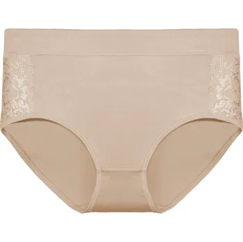 Kalhotky FINE WOMAN Dámské kalhotky s krajkou v bocích 9025 Barva: tělová, Velikost: S/M