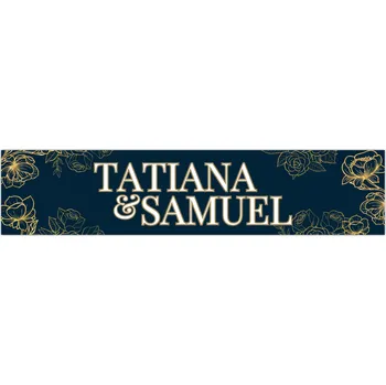 Svatební dekorace Personal Svatební SPZ- Orient gold 1ks