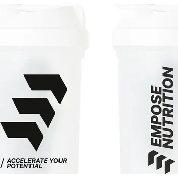 Shaker EMPOSE Shake Beker 500 ml + 150 ml Bílý