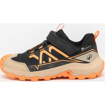 Dětská sportovní obuv QUECHUA Dětské turistické nepromokavé boty Crossrock Low vel. 24–34 27 ORANŽOVÁ|ČERNÁ