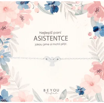 Náramek Dárková karta pro Paní asistentku a náramek andílek