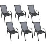 Zahradní křesla TAVERNO set 6 ks, černé