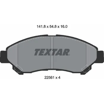 Brzdová destička Sada brzdových destiček, kotoučová brzda TEXTAR 2256101