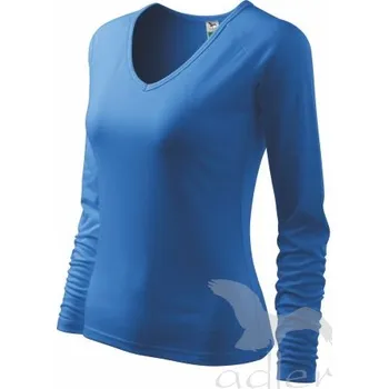 Dámská tunika MALFINI Dámské triko s dlouhým rukávem Elegance Barva: Modrá azurová, Velikost: XXL