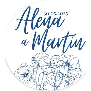 Party nádobí Personal magnetka - Modrotisk