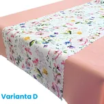 Ubrusový set Růžová zahrada 120x140 + šála 38x140 Varianta D