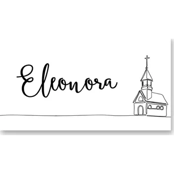 Party nádobí Personal Jmenovka na stůl - Classic Zvolte množství: od 11 ks do 30 ks