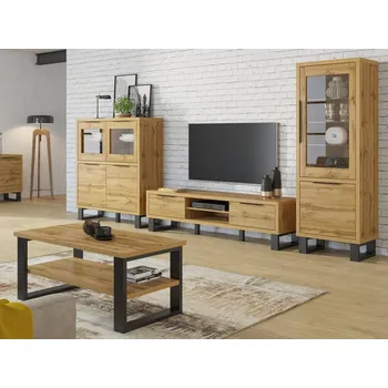 Komoda Nábytek do obývacího pokoje HALLE IV dub wotan