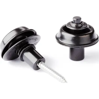 Trsátko Dunlop Straplok Flush Mount Black + prodloužená záruka 3 roky