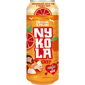 Pivo Pivovar Nymburk Nykola grep plech 0,5 l