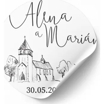 Party nádobí Personal Nálepka - Sketch Zvolte množství: od 30 do 60 ks