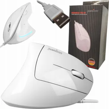 Myš Perixx Myš Perixx PERIMICE-513 W Drátová myš Optická vertikální bílá
