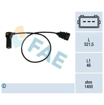 Kliková hřídel Generátor impulsů, klikový hřídel FAE 79066