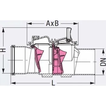 Ventil Kessel Plastový zpětný ventil DN 150 (73150R)
