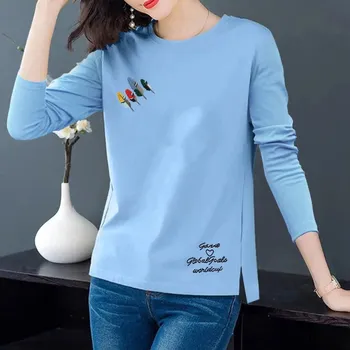 Dámské tričko BF586 Barva: Modrá, Velikost: XL