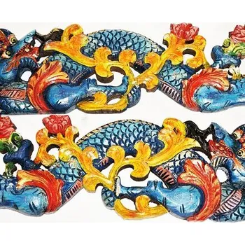 DRACI dřevořezba, závěsná (2ks)