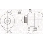 Alternátor MAGNETI MARELLI 063731800010