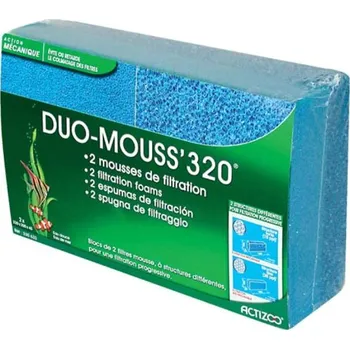 Akvarijní filtr Zolux DUO-MOUSS filtrační molitan 320x200x45mm 2ks