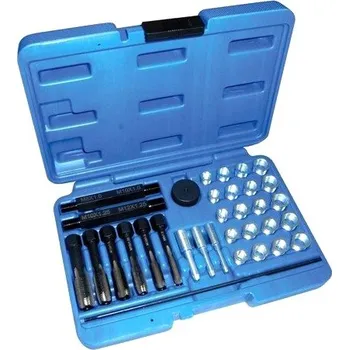 Sada na opravu závitů žhavicích svíček, M8x1.0 - M14x1.25, 33 ks - ASTA A-696 A-696