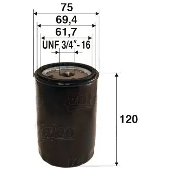 Filtr do auta Olejový filtr VALEO 586081