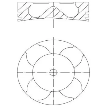 Píst motoru Píst MAHLE 081 PI 00103 000