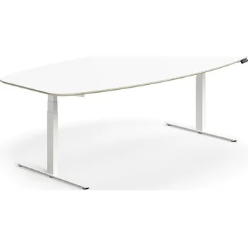 Jednací stůl Jednací stůl NOVUS, výškově nastavitelný, 2400x1200 mm, bílá