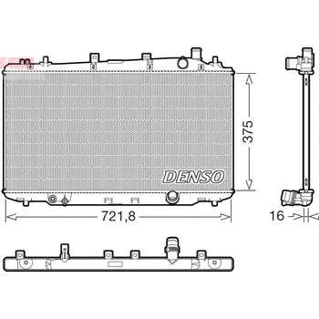 Chladič motoru Chladič, chlazení motoru DENSO DRM40056