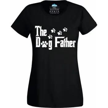 Dámské tričko The DogFather Psí kmotr (Velikost: 4XL, Barva: Černá)