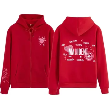 Dámská mikina Dámská mikina BF523 Velikost: 3XL, Barva (Varianta): Red fleece zipper